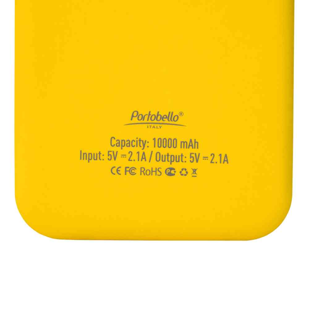 Внешний аккумулятор с подсветкой Luce Lemoni 10000 mAh, желтый - 6