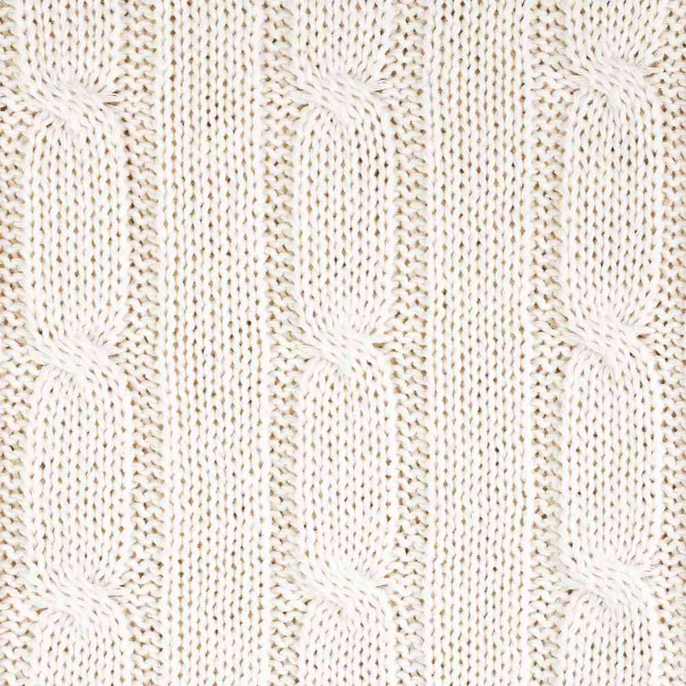 Плед Fado вязаный, бежевый (без подарочной коробки) - 2