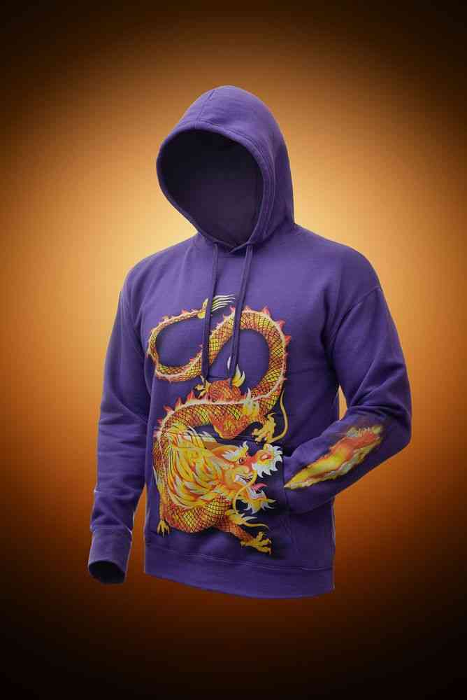 Толстовка с капюшоном Slam 320, фиолетовая - 5