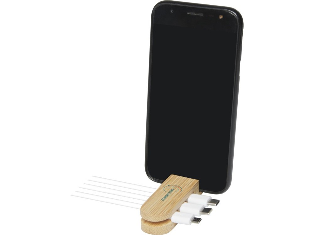 Органайзер для проводов Edulis бамбуковый - 7