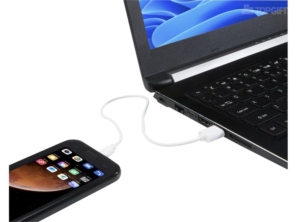 Кабель для зарядки с разъемами USB-A и Type-C TPE 2A - 2