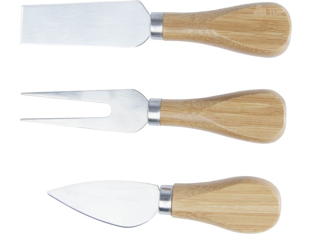 Бамбуковая доска для сыра Ement с приборами - 2