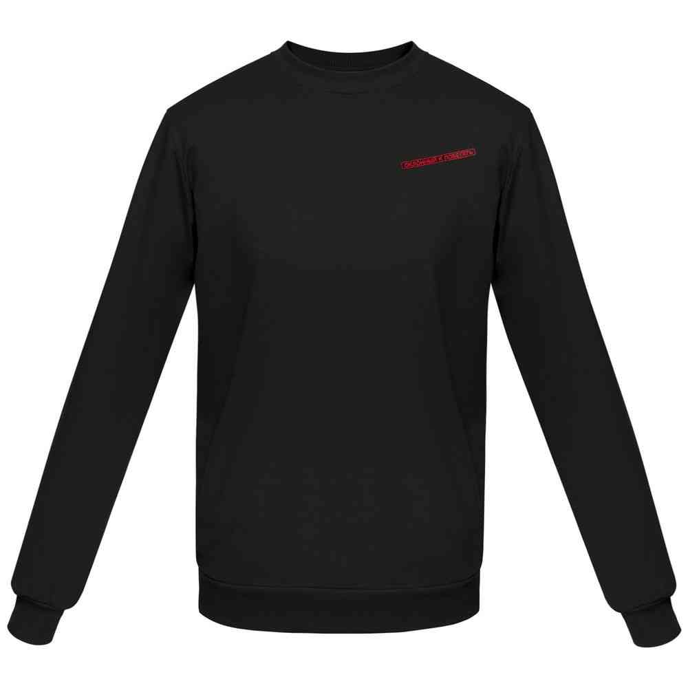 Толстовка «Склонный к побегать», черная - 3