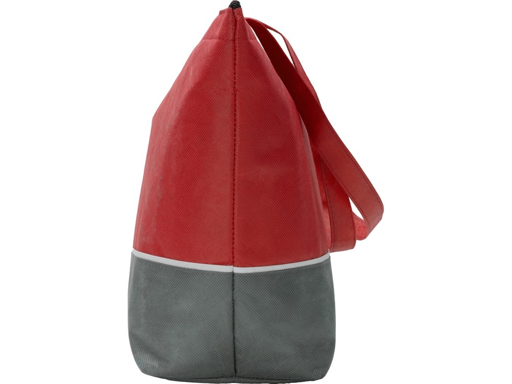 Сумка-холодильник Reviver с длинными ручками из нетканого переработанного материала RPET - 5