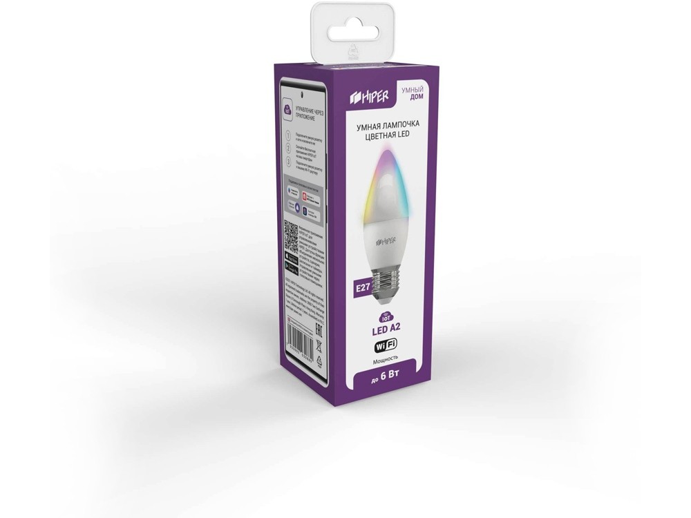 Умная LED лампочка IoT LED A2 RGB - 2