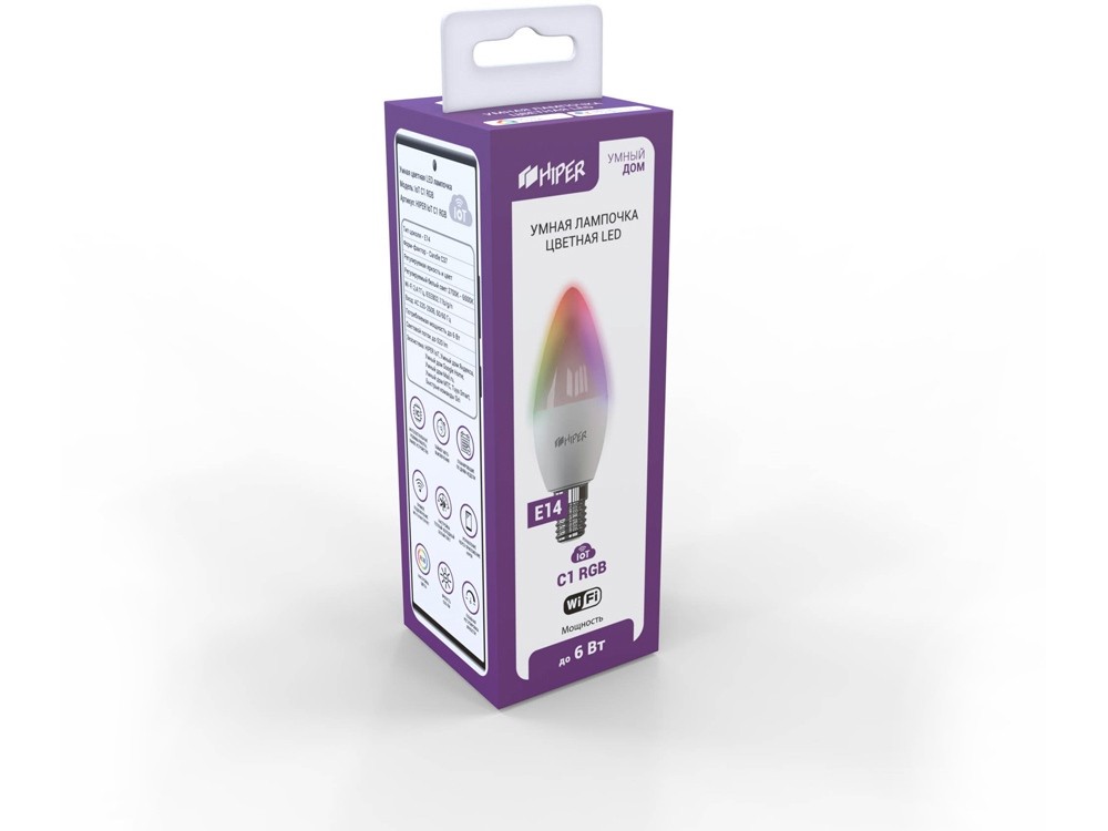 Умная LED лампочка IoT C1 RGB №1