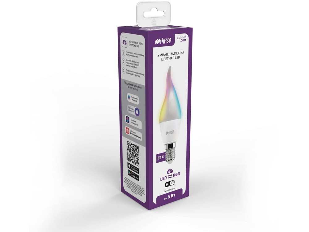 Умная LED лампочка IoT LED C2 RGB - 2