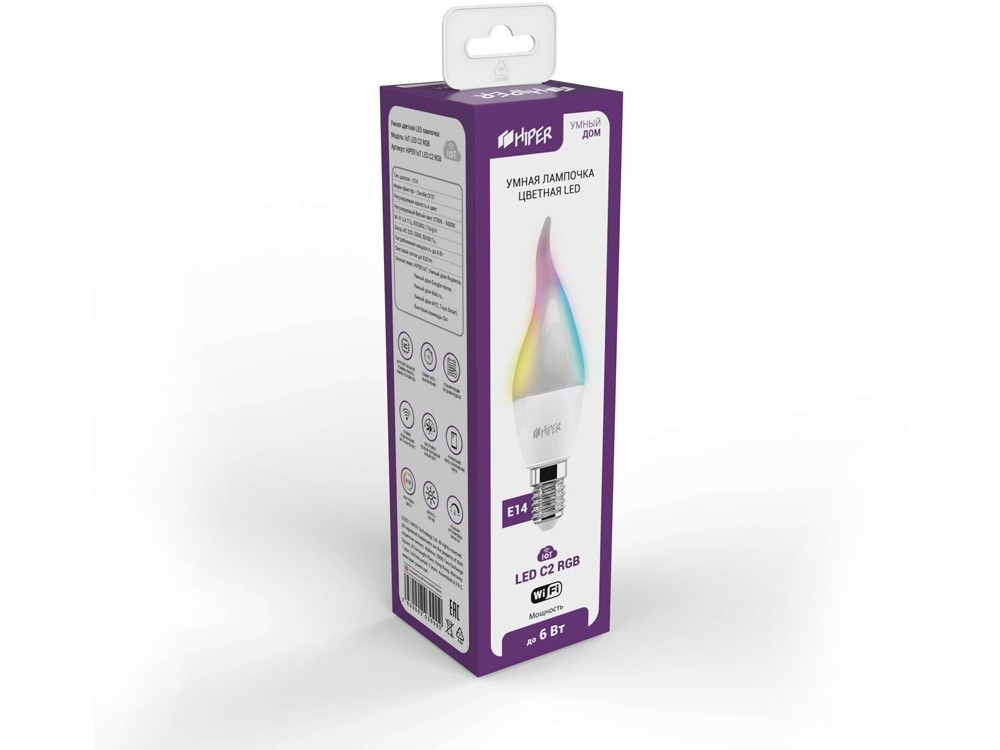Умная LED лампочка IoT LED C2 RGB - 3