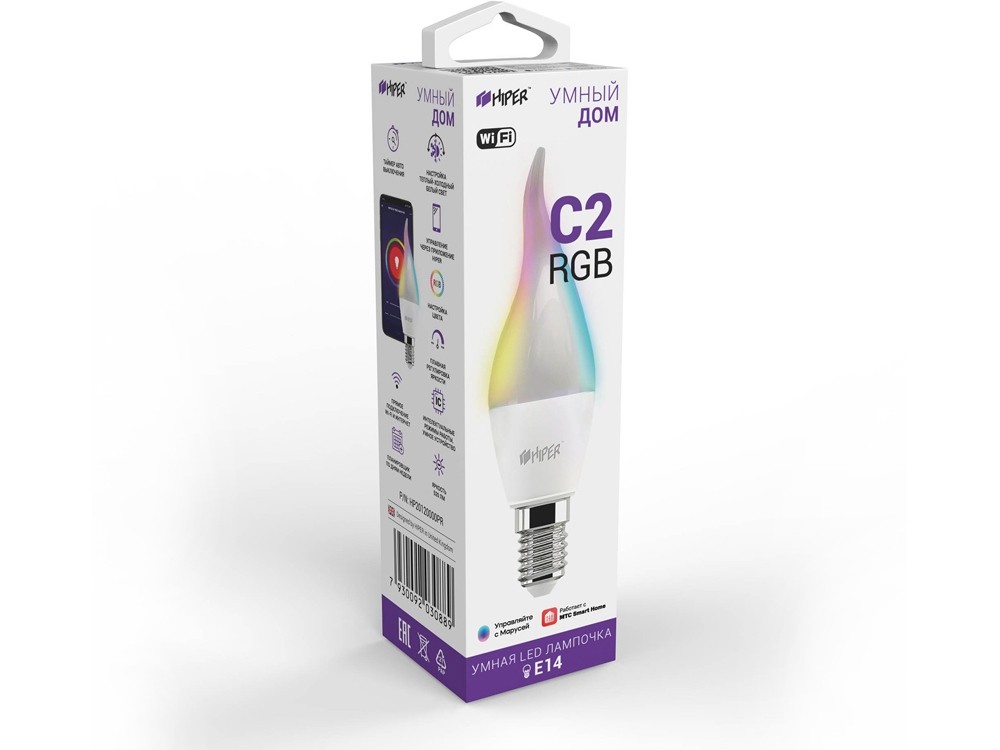 Умная LED лампочка IoT LED C2 RGB - 4