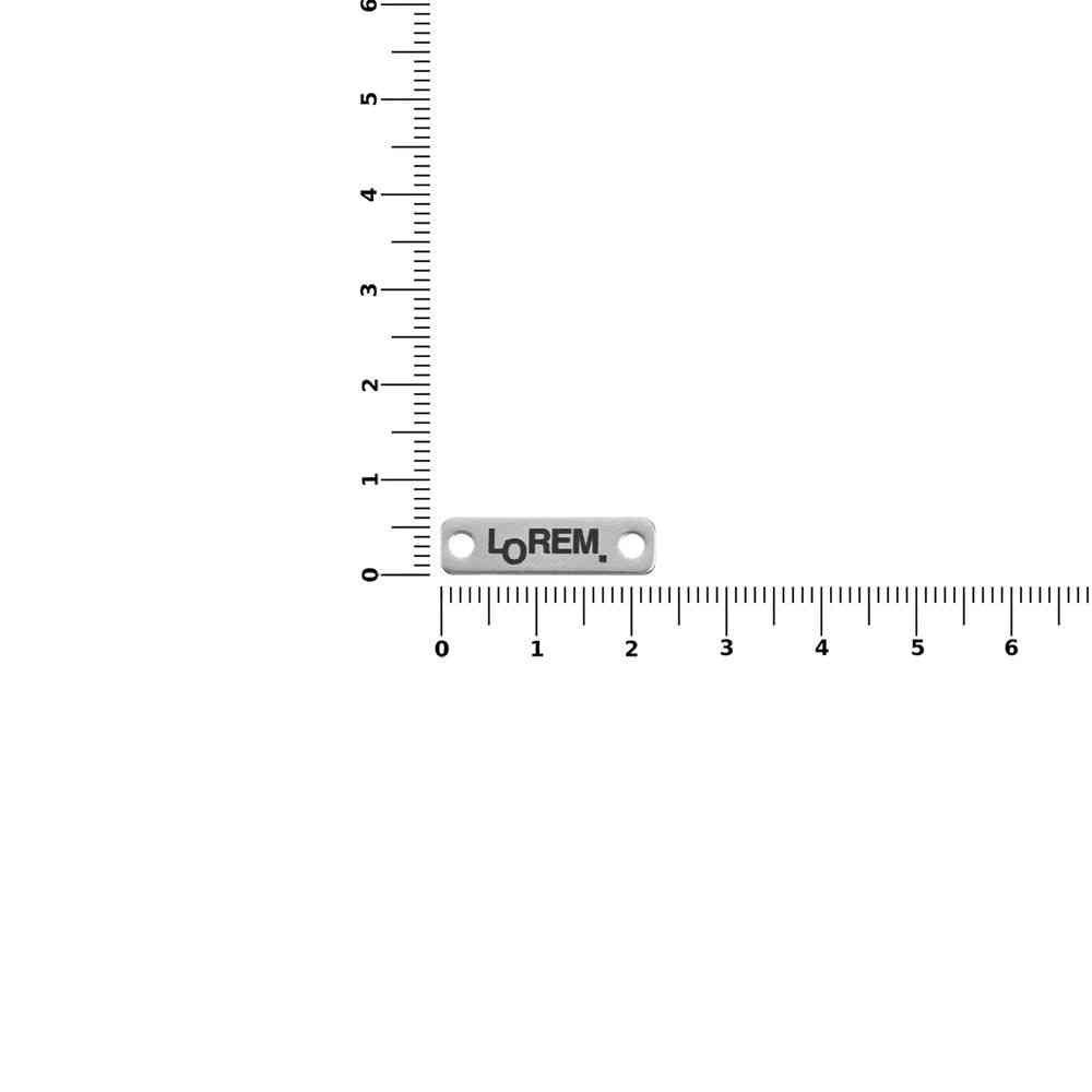 Шильдик металлический Alfa Liten, серебристый - 2
