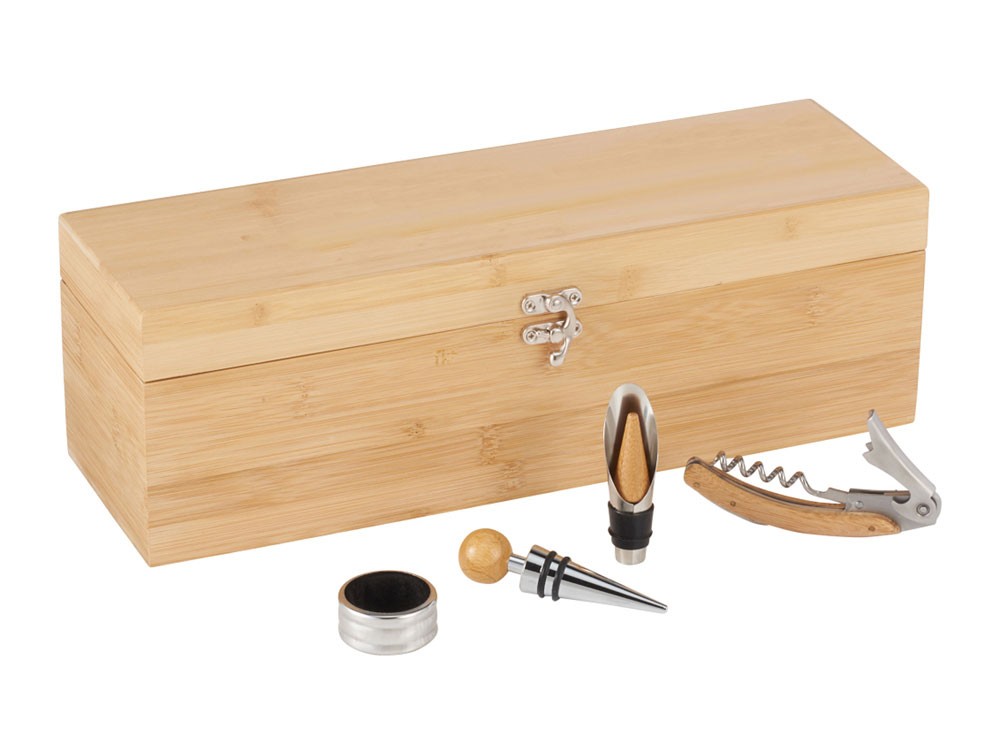 Набор для вина в бамбуковом кейсе Anniversary - 2