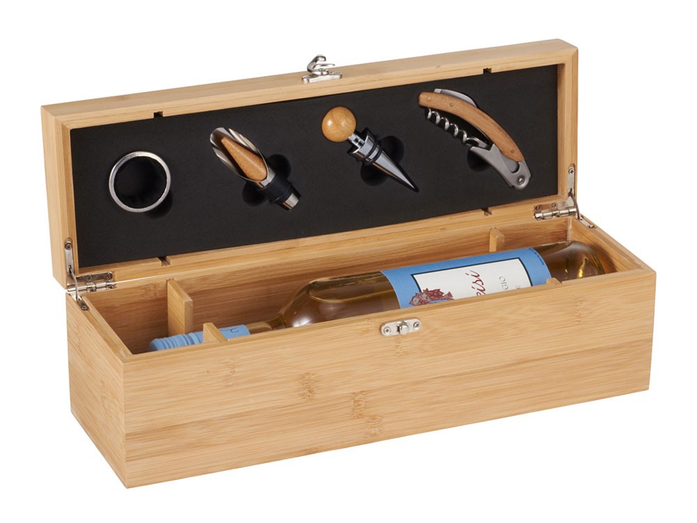 Набор для вина в бамбуковом кейсе Anniversary - 5