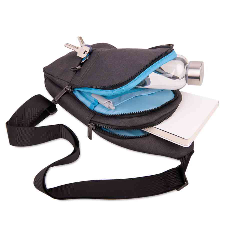 Сумка на плечо CORE, серый, 100% полиэстер - 7