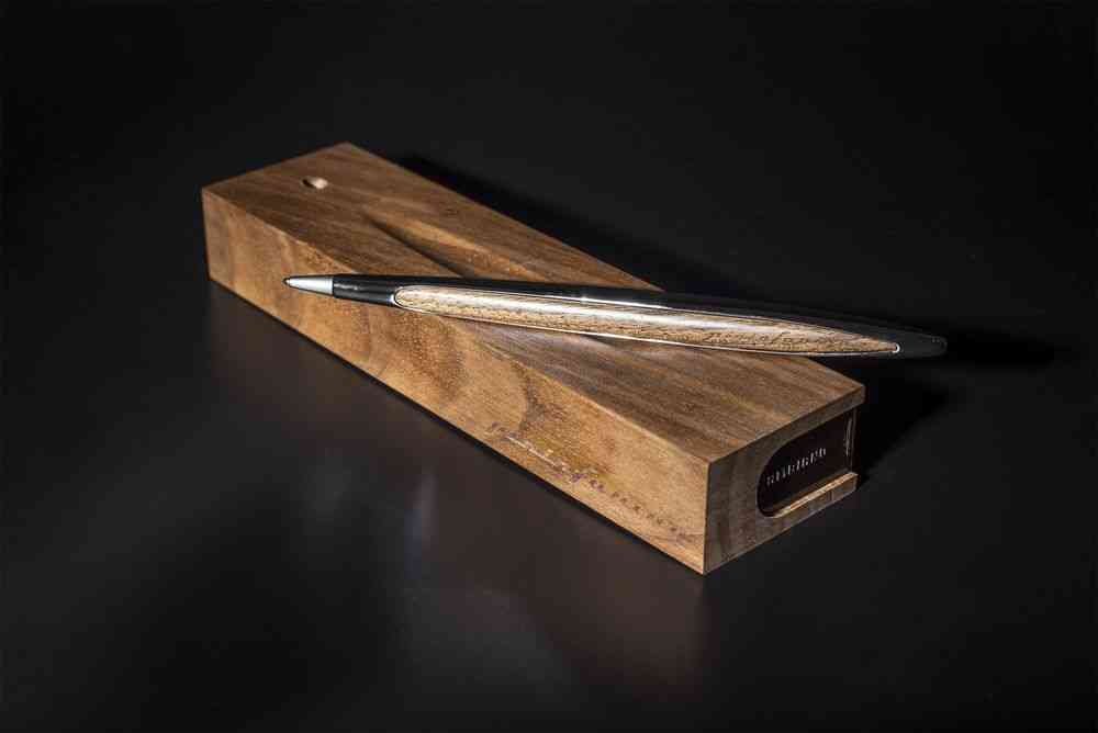 Шариковая ручка Cambiano Shiny Chrome Walnut - 6