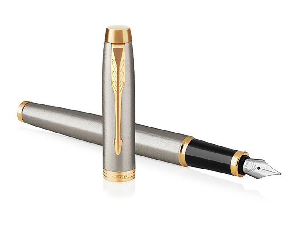 Ручка перьевая Parker IM Metal Brushed Metal GT - 3