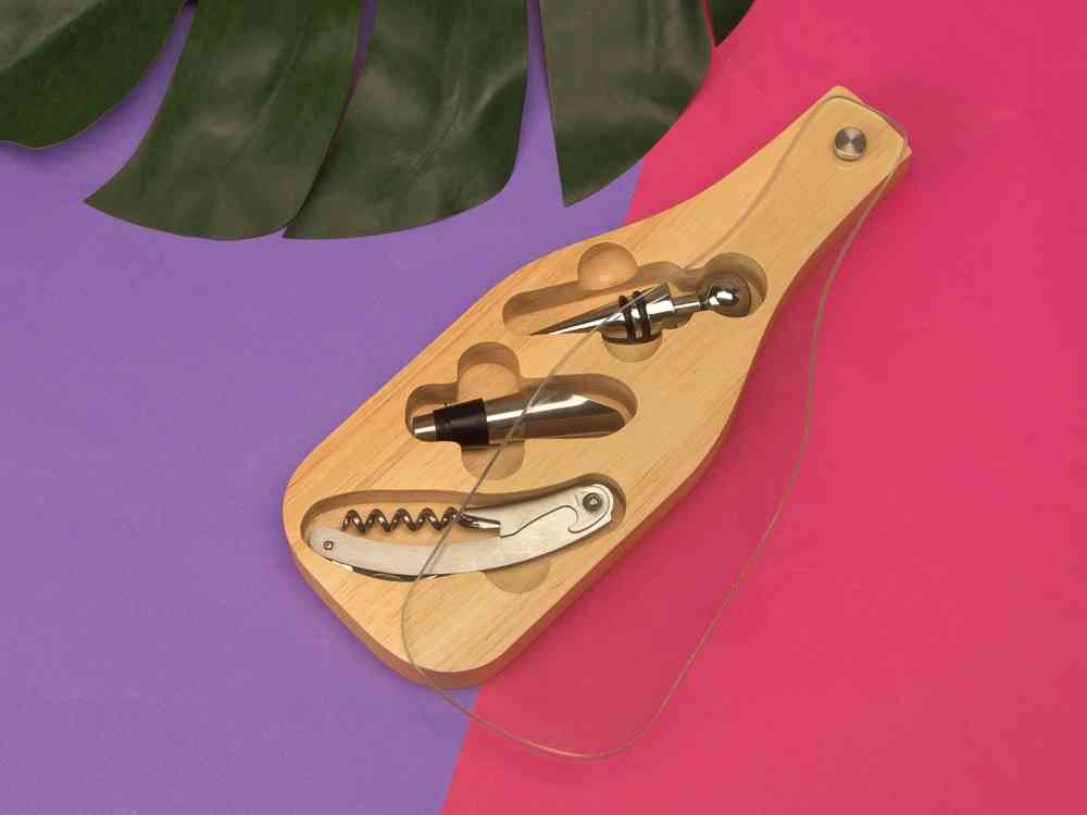 Набор аксессуаров для вина со стеклянной крышкой Pinotage - 11