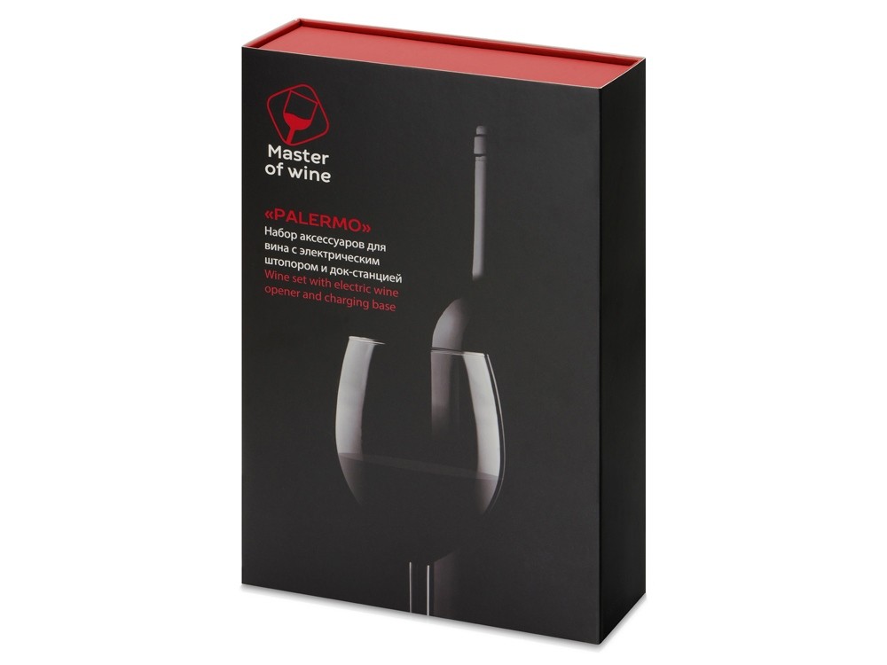 Набор аксессуаров для вина с электрическим штопором и док-станцией Palermo - 14
