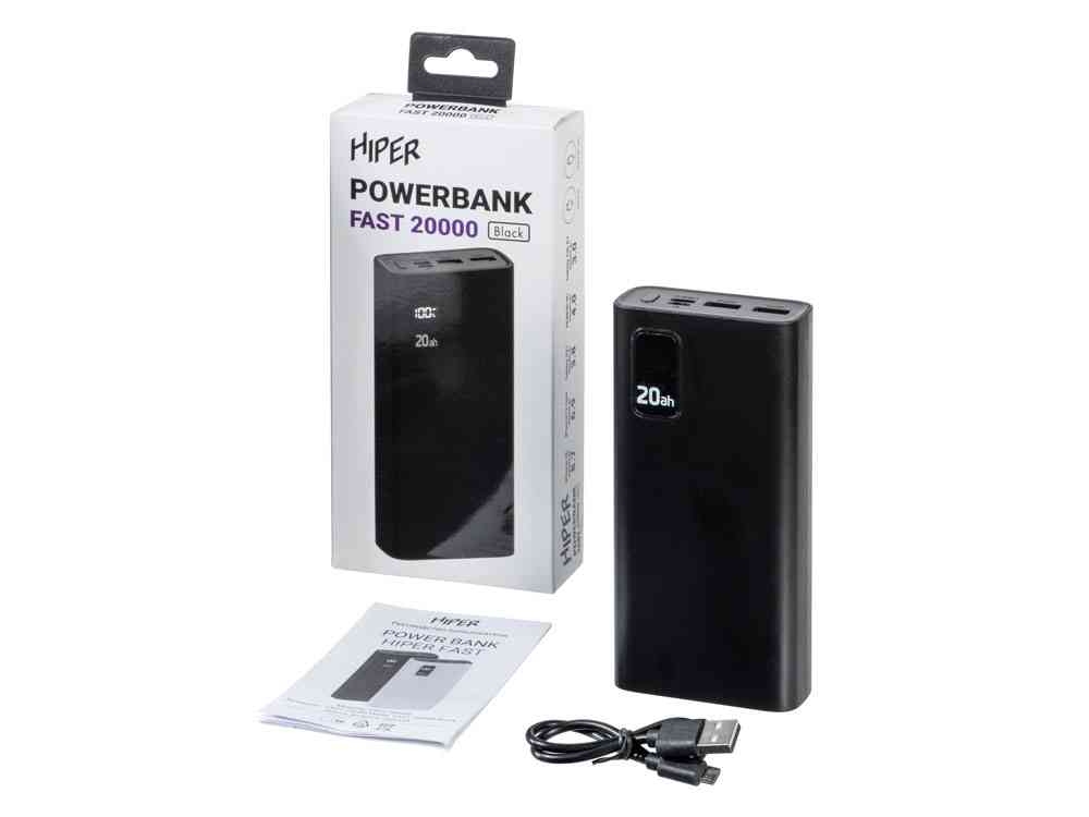 Портативный внешний аккумулятор FAST, 20000 mAh - 8