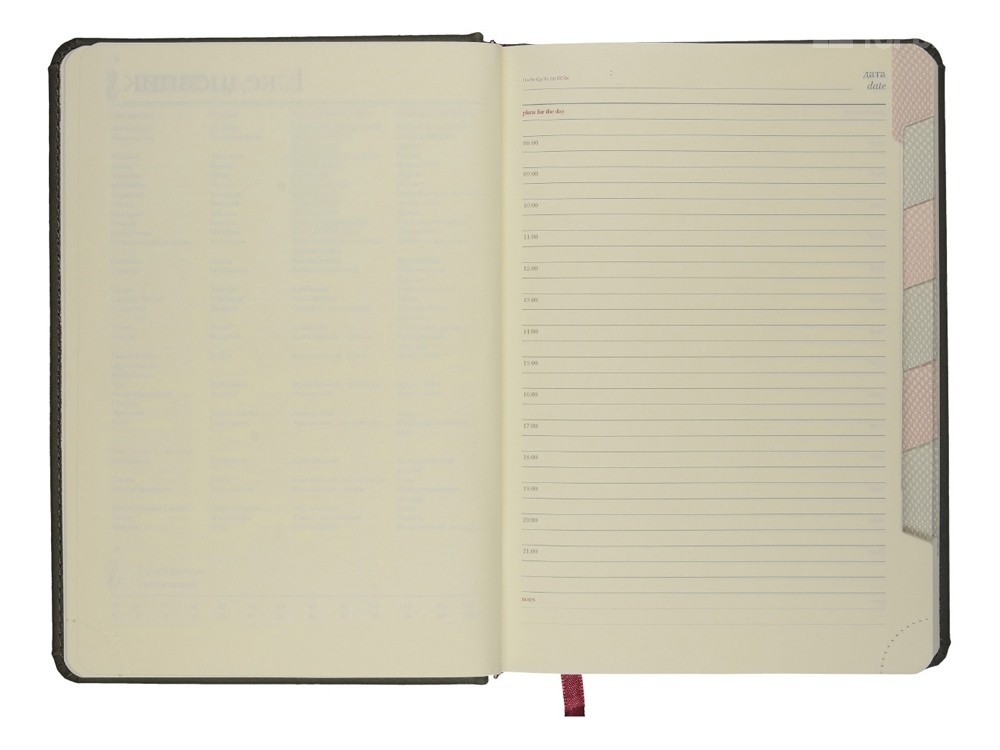 Ежедневник недатированный А5 Velvet Index с индексами - 8