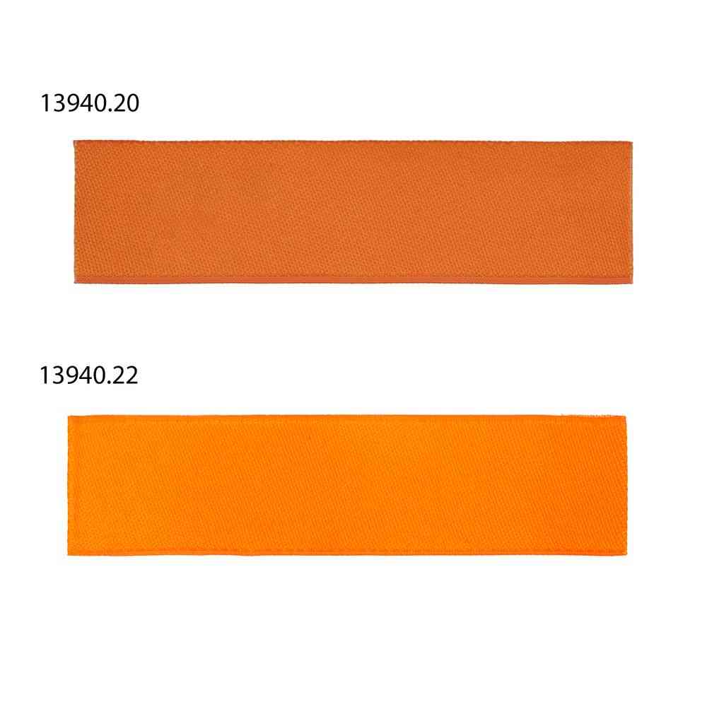 Лейбл тканевый Epsilon, S, оранжевый неон - 4