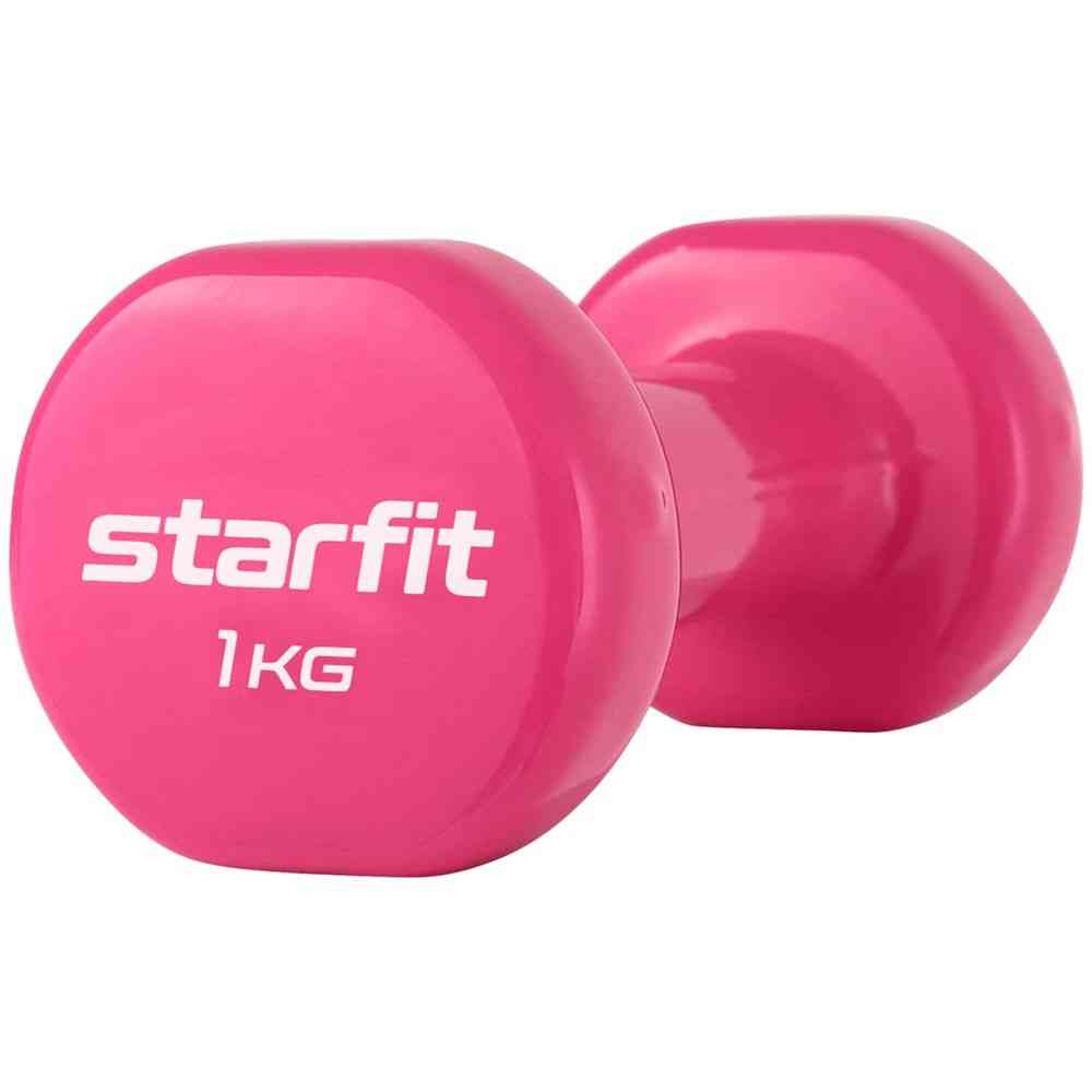 Гантель Heracles 1 кг, розовая - 2