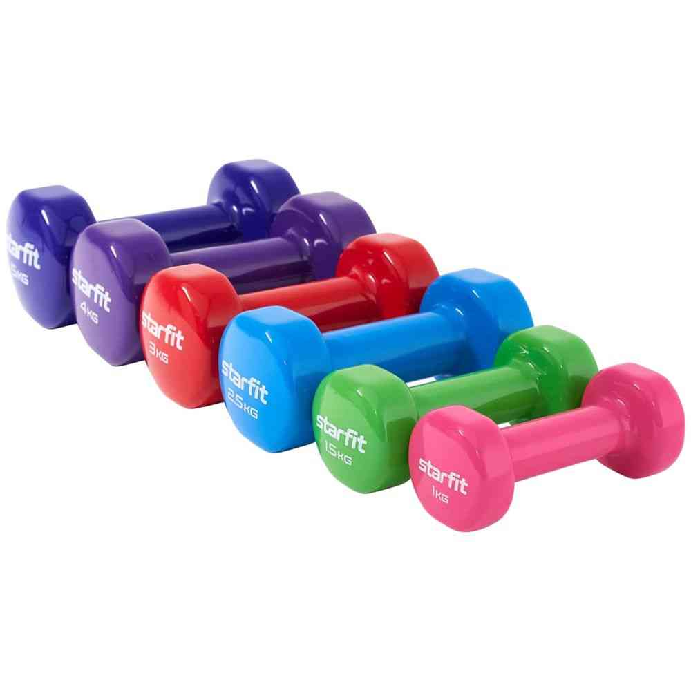 Гантель Heracles 1 кг, розовая - 5