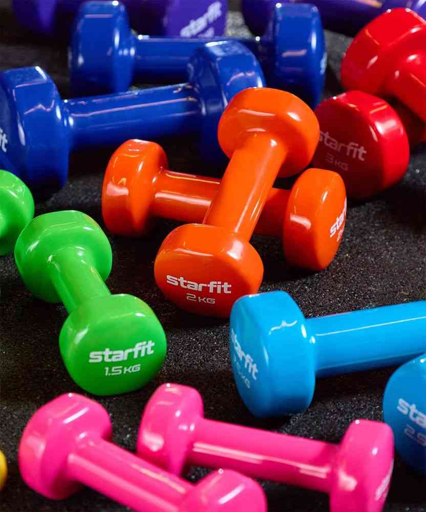 Гантель Heracles 1 кг, розовая - 6