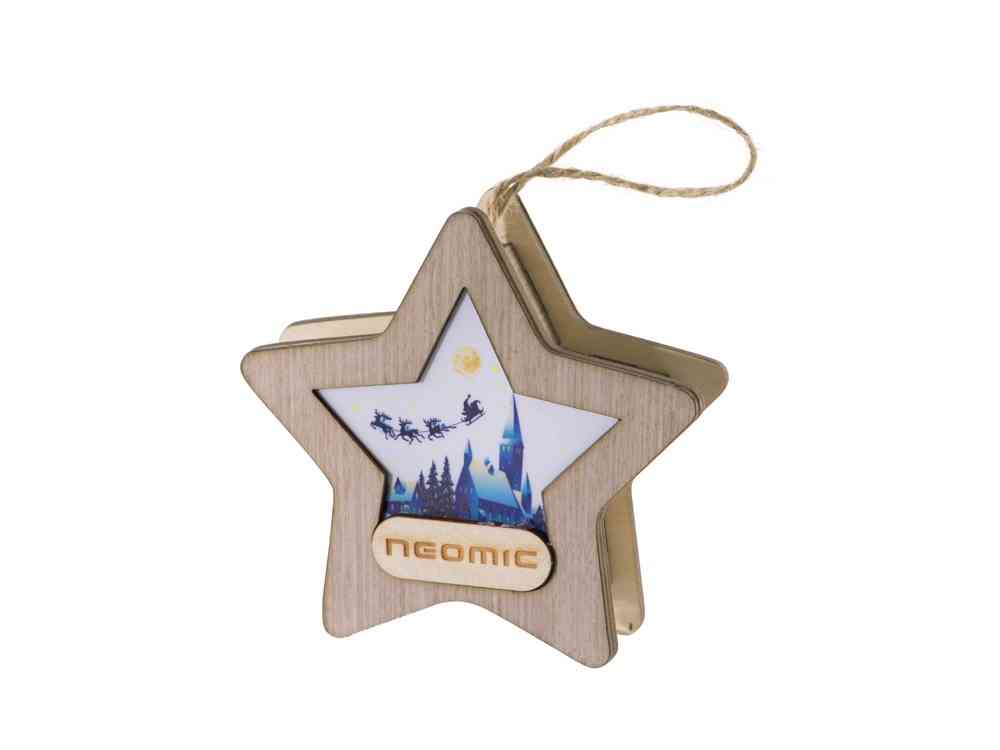 Новогодняя подвеска с подсветкой Звезда - 10
