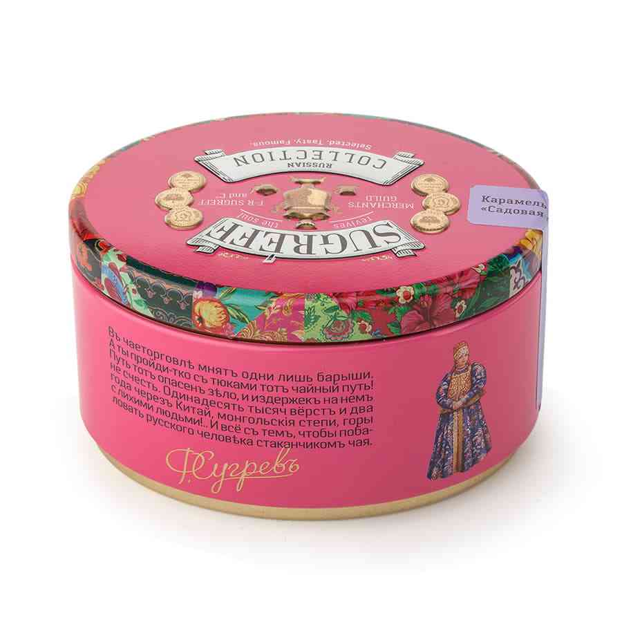 Чай Сугревъ в жестянной банке По-вологодски  с натуральными малиновыми леденцами - 3