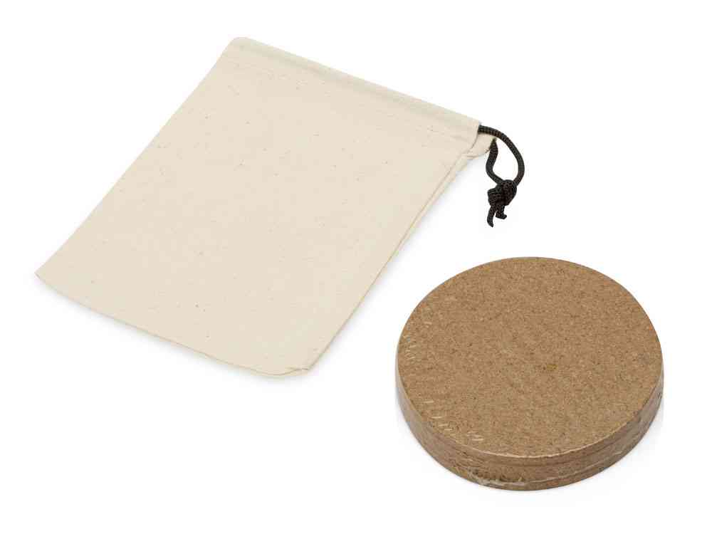 Набор костеров из пробки в хлопковом мешке Bali - 8