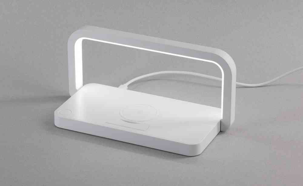Лампа складная "Smart Light" с беспроводным (10W) зарядным устройством и подставкой для смартфона - 4