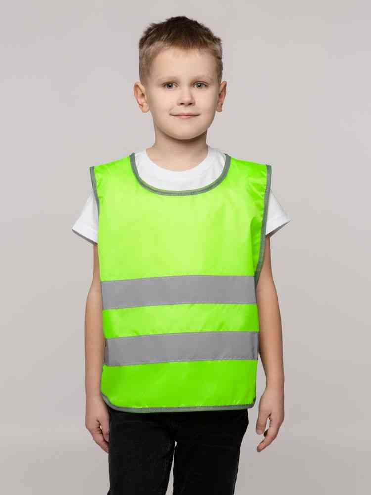 Жилет светоотражающий детский С-2.001Н, желтый неон - 4