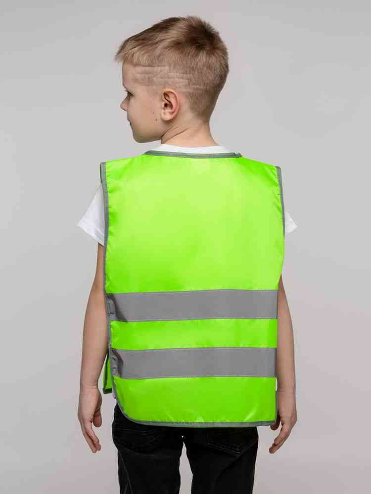 Жилет светоотражающий детский С-2.001Н, желтый неон - 5