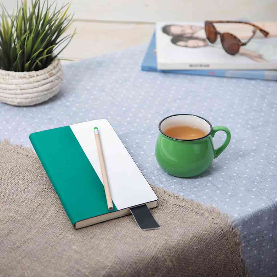Подарочный набор LAST SUMMER: бизнес-блокнот, кружка, карандаш чернографитный, зеленый - 3