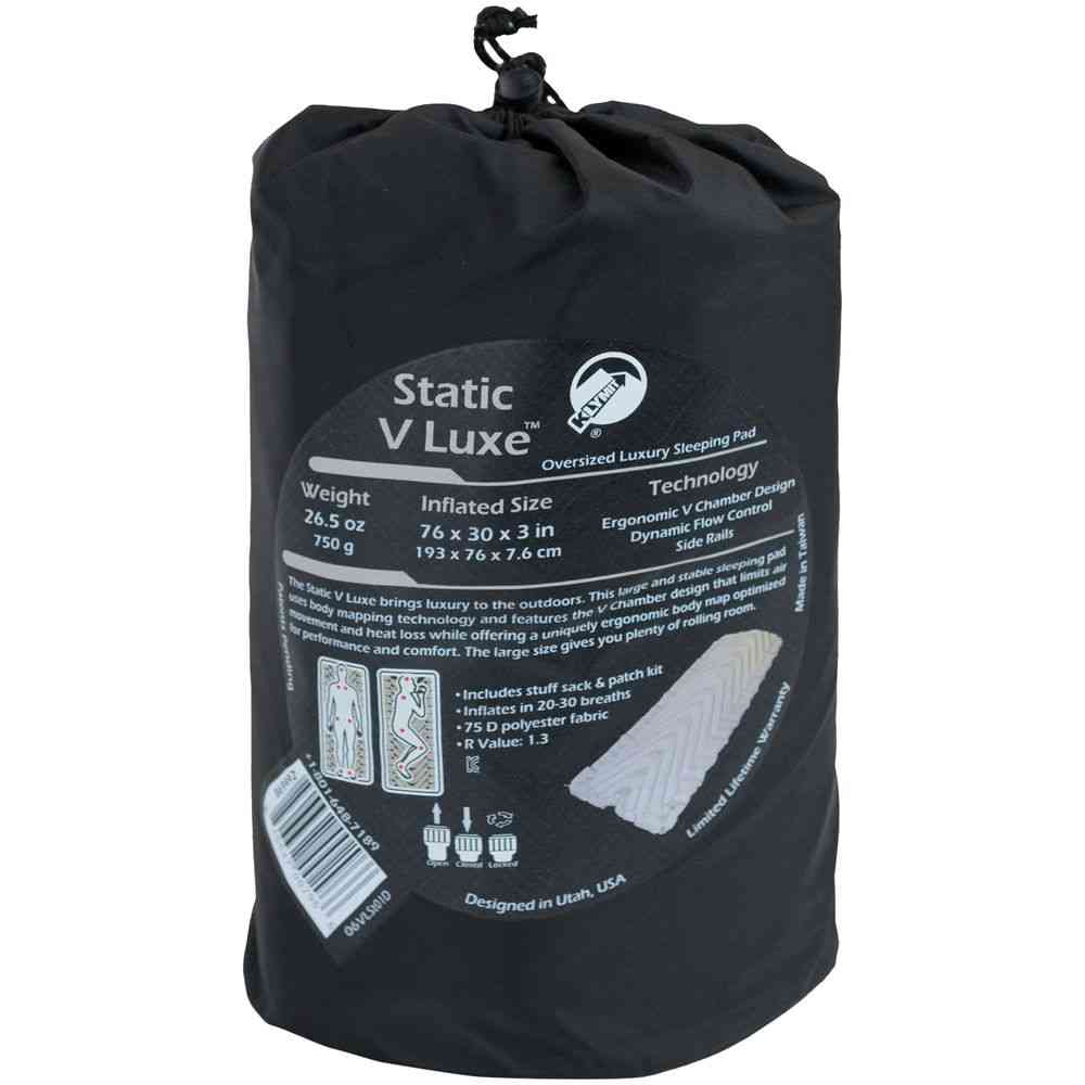 Надувной коврик Static V Luxe, серый - 5