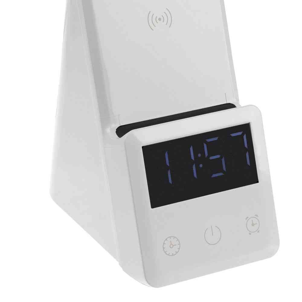 Лампа с беспроводной зарядкой смартфона и часов Powerack, белая - 10