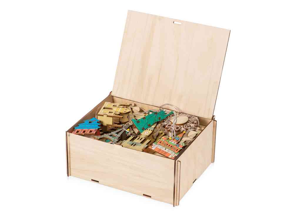 Ёлочная гирлянда с лампами в подарочной коробке Достопримечательности мира - 3