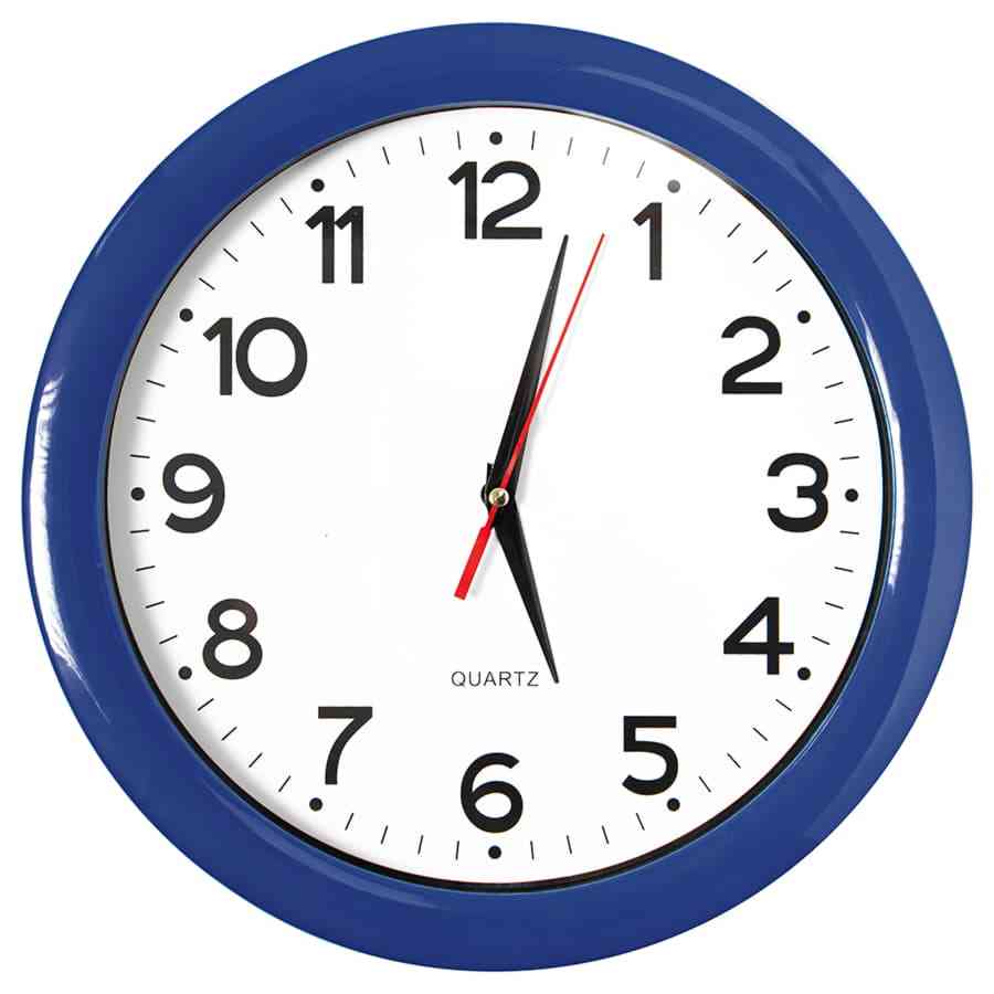 Часы настенные "ПРОМО" разборные; темно-синий, D28,5 см; пластик - 2