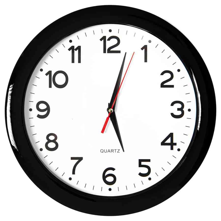 Часы настенные "ПРОМО" разборные ;  черный, D28,5 см; пластик - 2