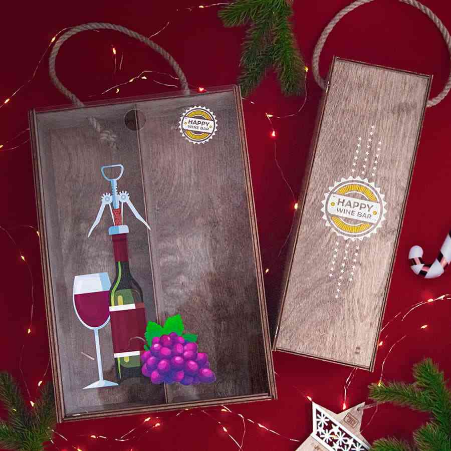 Ящик подарочный WINOTEKA размер 34,5 х 11,5 х 11 см - 7