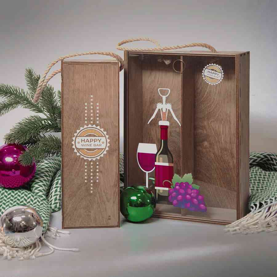 Ящик подарочный WINOTERRA размер 36 х 24,5 х 11 см - 5