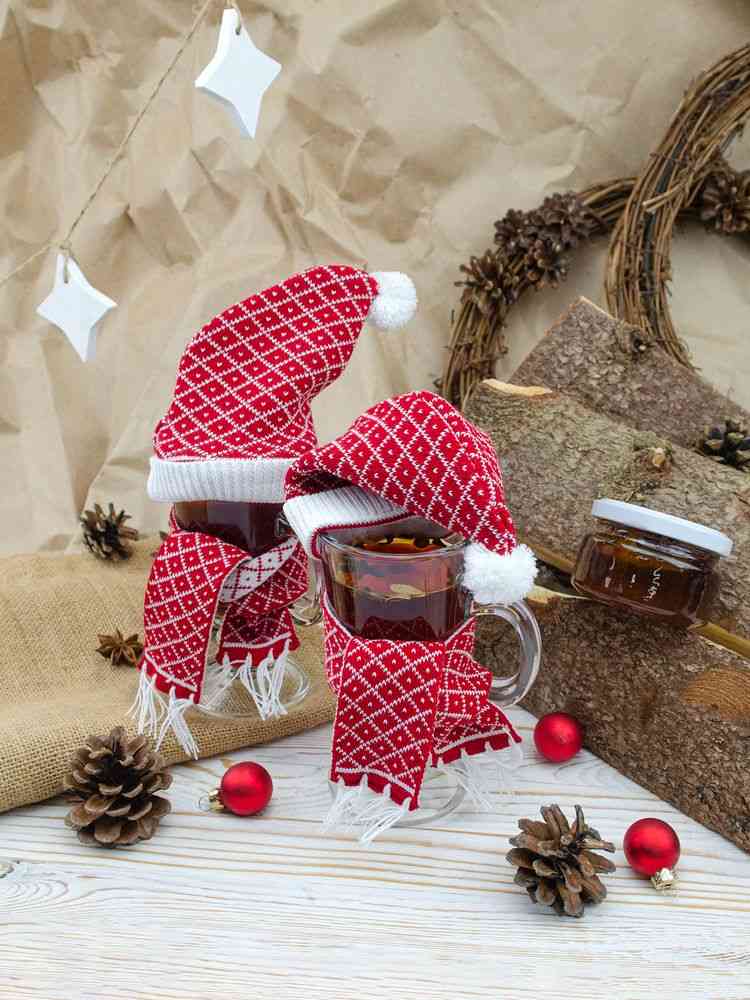 Шапочка на игрушку Dress Cup, красная - 3