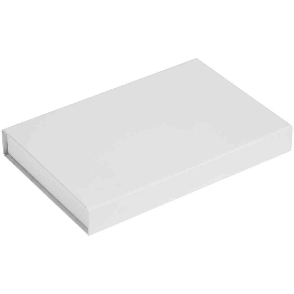 Коробка Silk с ложементом под ежедневник 15х21 см и ручку, ver.2, белая - 2