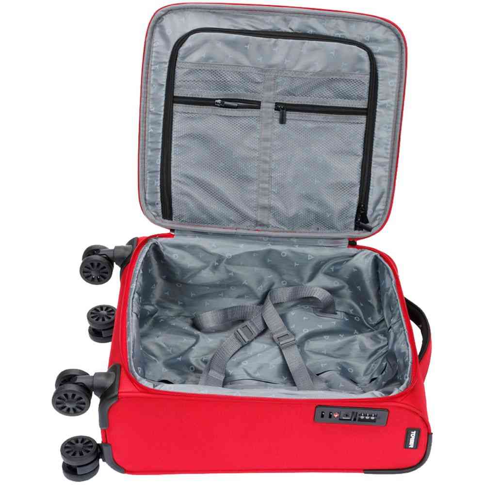 Чемодан Brosno S, красный - 4