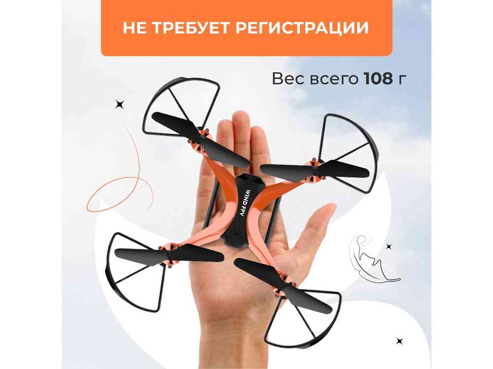 Радиоуправляемый квадрокоптер WIND FPV - 12