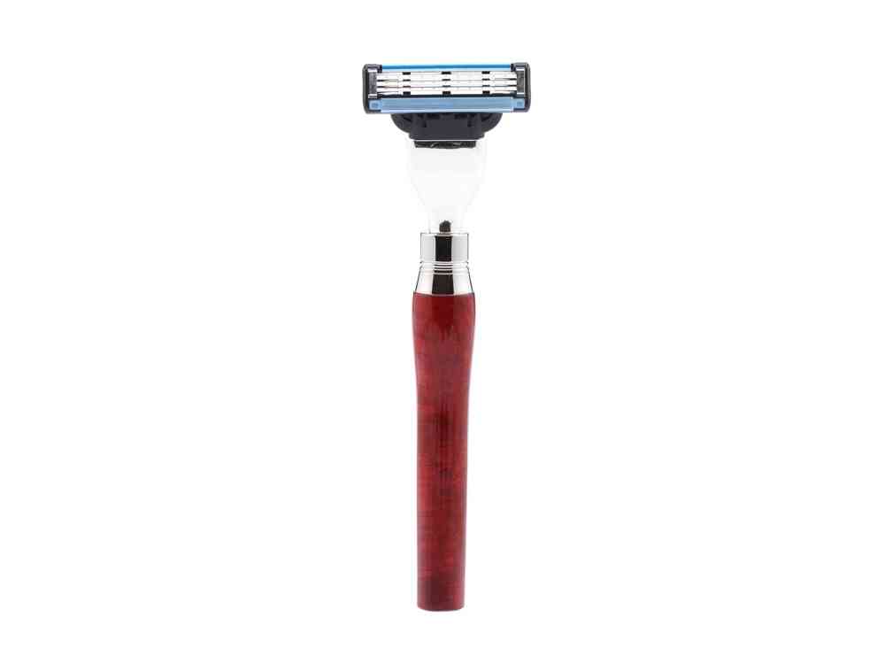 Бритвенный набор: станок MACH3, помазок, подставка - 3