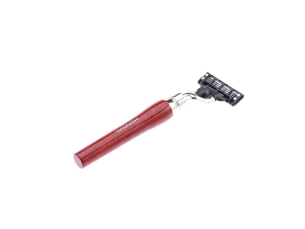 Бритвенный набор: станок MACH3, помазок, подставка - 8