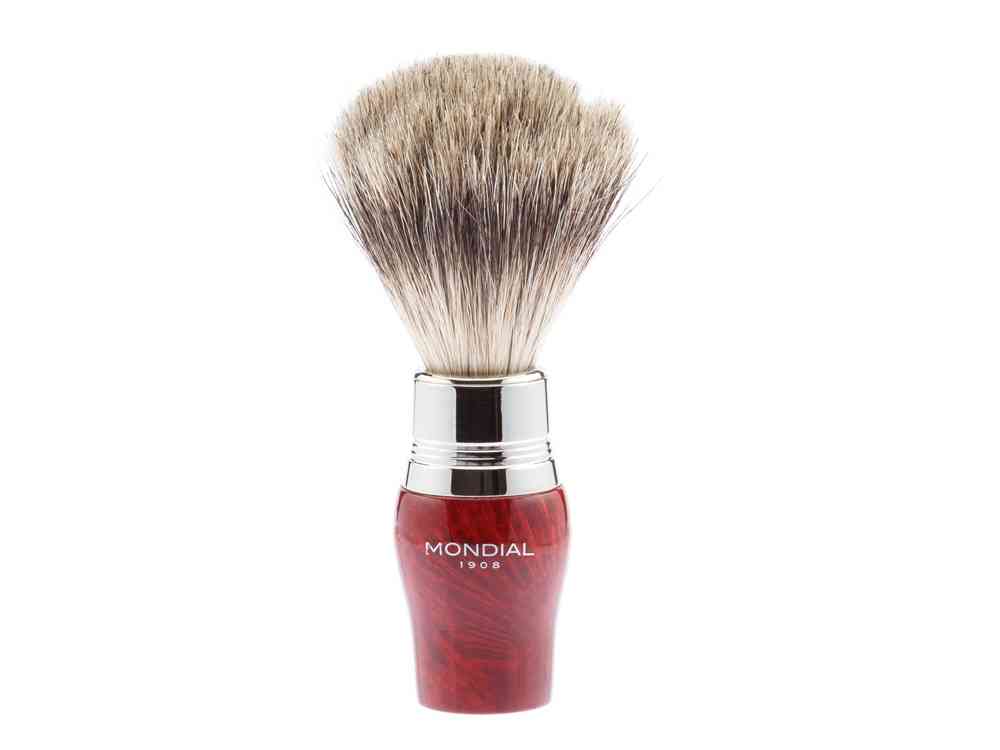 Бритвенный набор: станок MACH3, помазок, подставка - 9