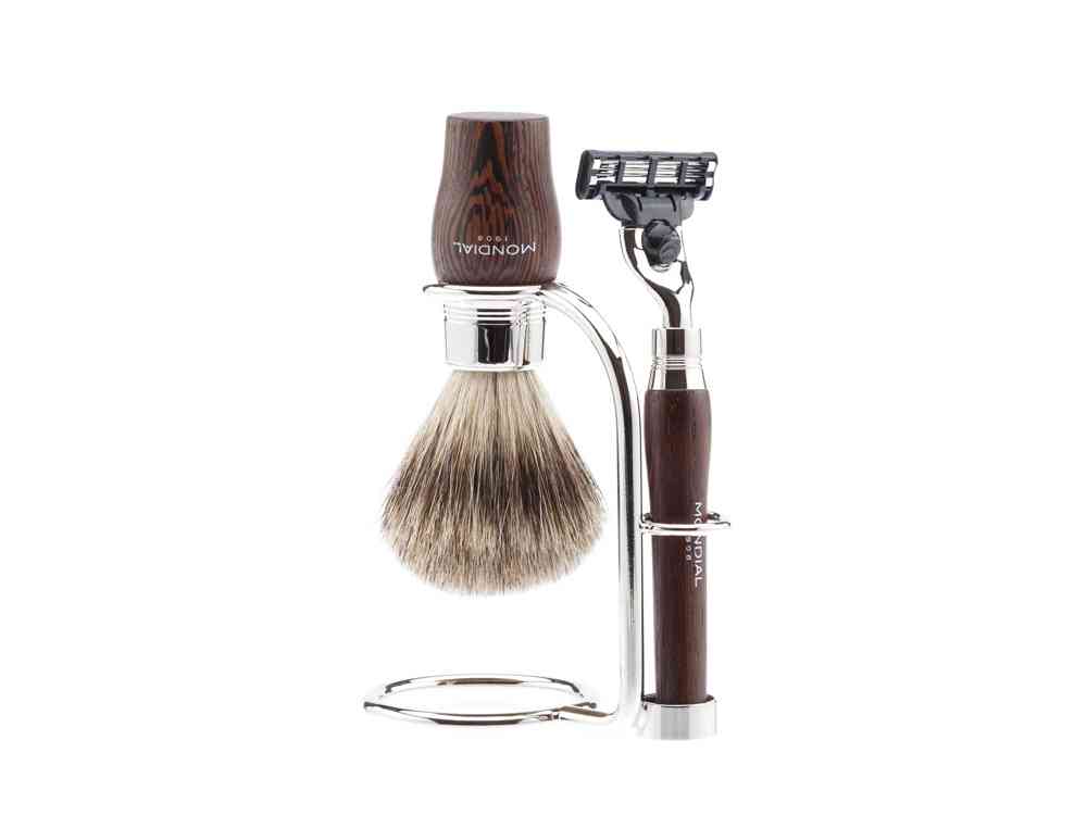 Бритвенный набор: станок MACH3, помазок, подставка - 2