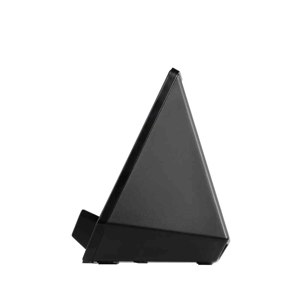 Настольная Bluetooth колонка (3Вт) "Smart Pyramid" с часами и беспроводным (15W) зарядным устройством, с подсветкой логотипа - 7